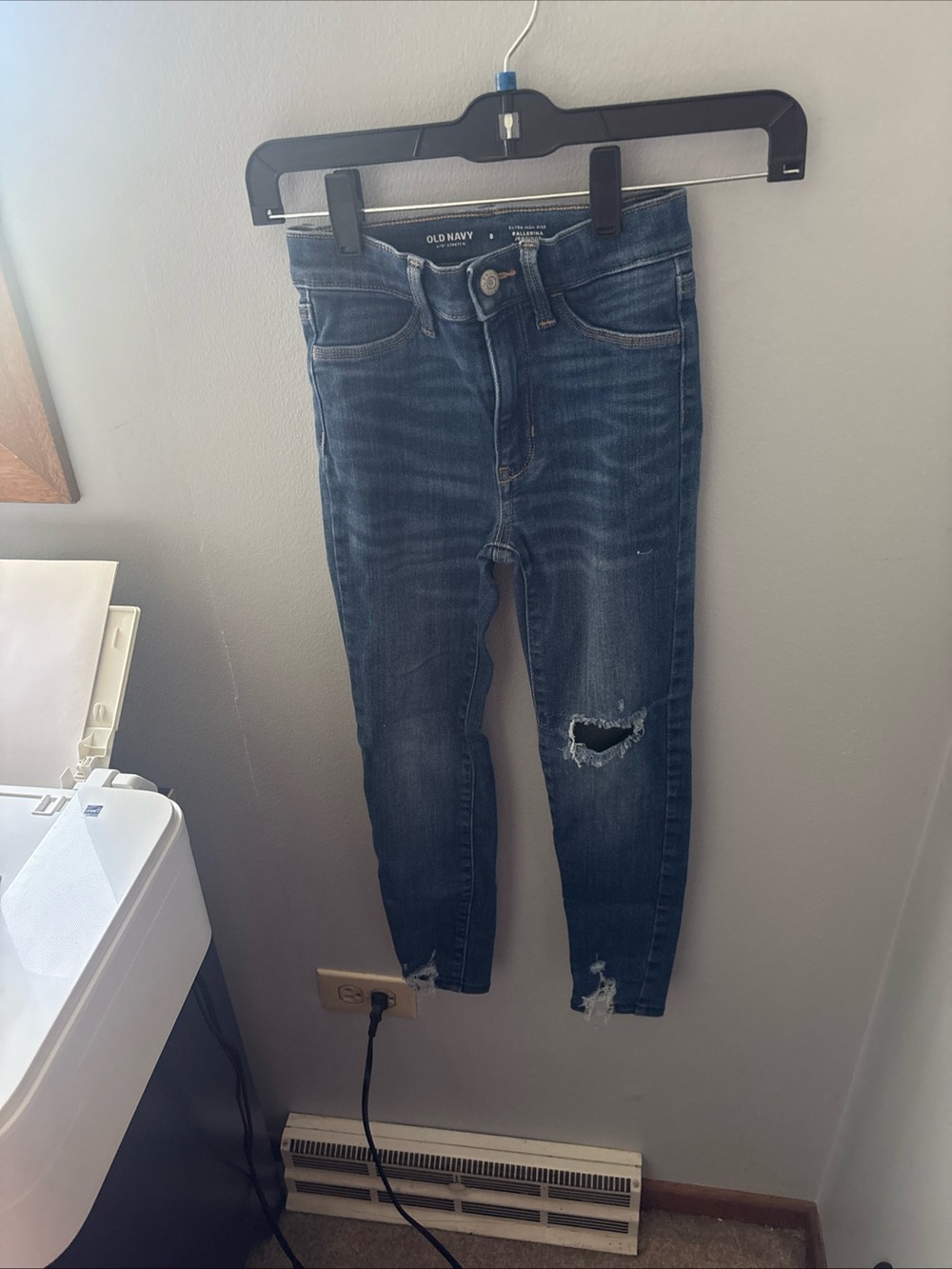 Old Navy Kids Dark Blue Ripped Skinny Jeans